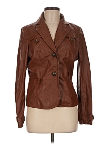 Black Rivet Leather Jacket (view 1)