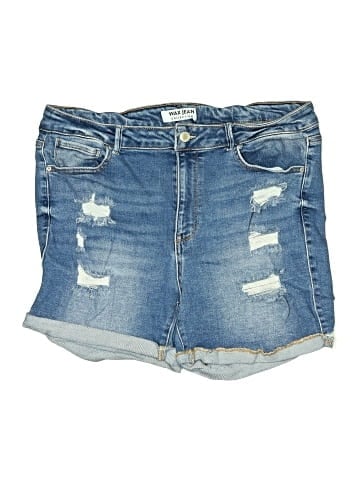 Wax Jean Denim Shorts (view 1)