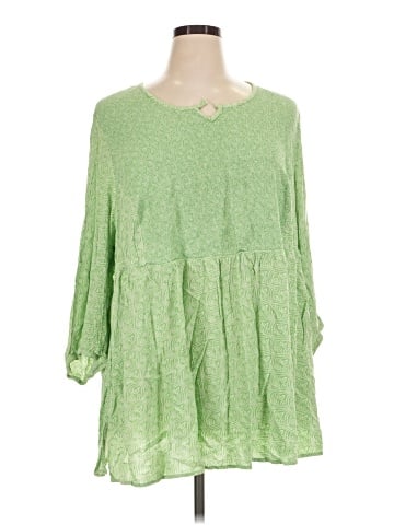 Ulla Popken 3/4 Sleeve Blouse (view 1)