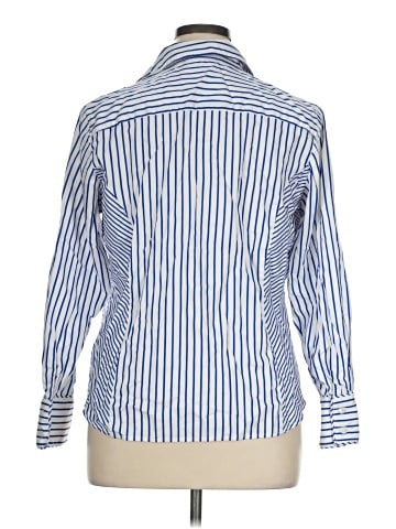 Jones New York Signature Long Sleeve Button-Down Shirt (view 2)