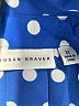 Susan Graver 100% Polyester Polka Dots Blue 3/4 Sleeve Blouse Size 2X - photo 7