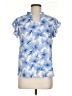 Morgan Taylor 100% Polyester Blue Short Sleeve Blouse Size M - photo 1