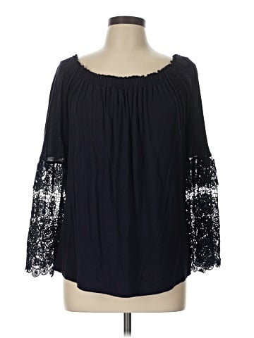 Ann Taylor LOFT 3/4 Sleeve T-Shirt (view 1)