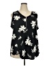 Lularoe Black Short Sleeve Blouse Size 24 - 26 - photo 1