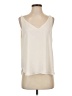 Ann Taylor LOFT 100% Polyester Ivory Sleeveless Blouse Size S - photo 1