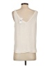 Ann Taylor LOFT 100% Polyester Ivory Sleeveless Blouse Size S - photo 2