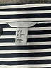 H&M 100% Polyester Stripes Black Long Sleeve Blouse Size 10 - photo 4