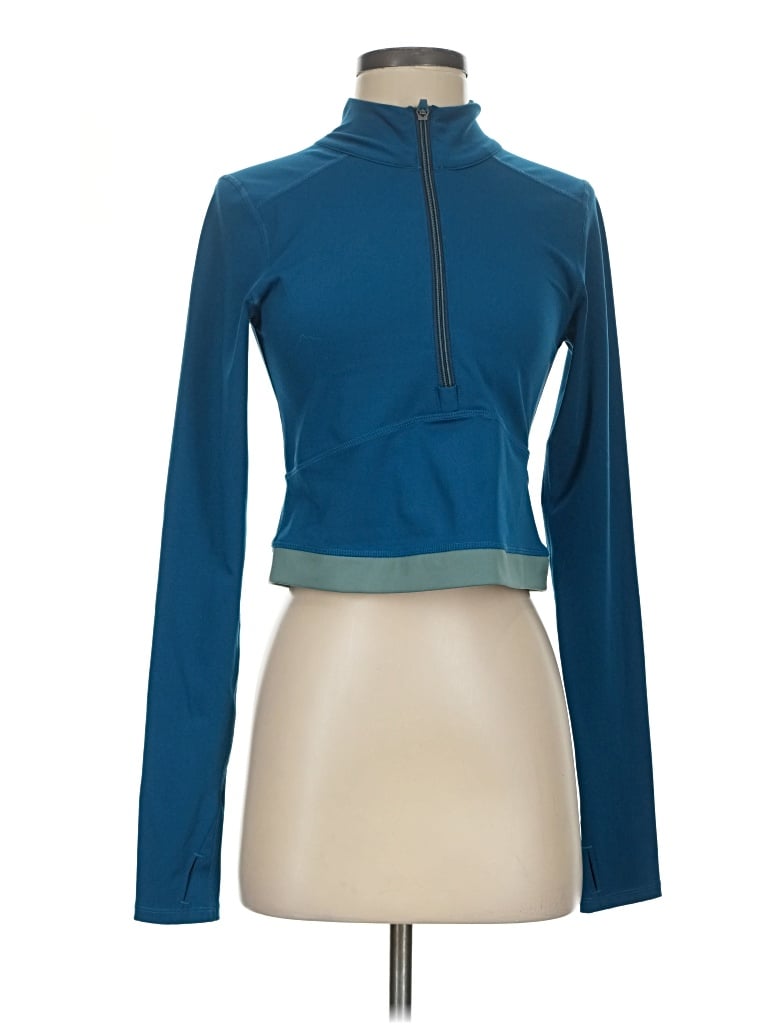 Pre-owned Fp Movement Long Sleeve Turtleneck In Teal