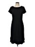 Talbots Solid Black Casual Dress Size 10 - photo 1