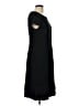Talbots Solid Black Casual Dress Size 10 - photo 4