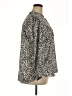 Ann Taylor LOFT 100% Polyester Animal Print Gray Long Sleeve Blouse Size 18 - photo 4