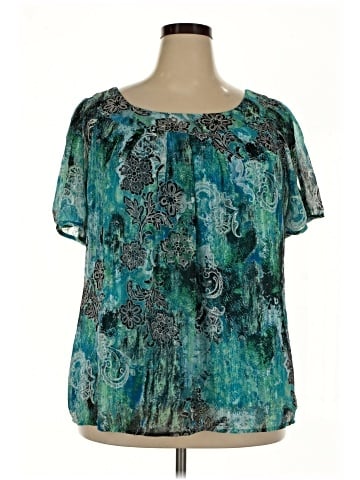 Sara Michelle Short Sleeve Blouse (view 1)