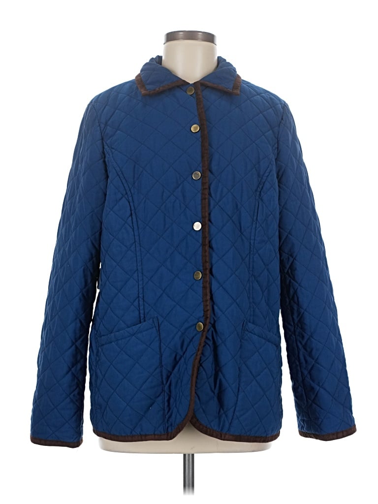 Pre-owned Joan Rivers Coat In Blue