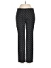 Ann Taylor LOFT Print Black Casual Pants Size 0 - photo 1