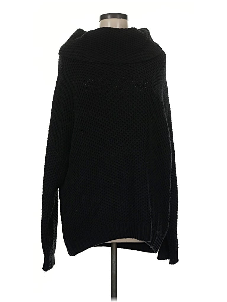 Pre-owned Bebe Turtleneck Sweater In Black