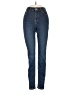 Topshop Chevron-herringbone Blue Jeans Size 24 waist - photo 1