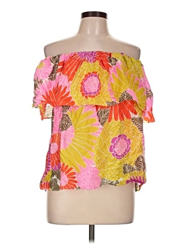 Trina Turk Sleeveless Silk Top (view 1)