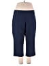 JM Collection Solid Blue Active Pants Size 2X - photo 1