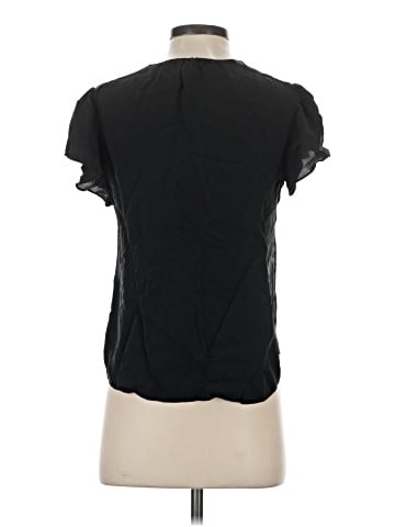 Rebecca Taylor Short Sleeve Silk Top (view 2)