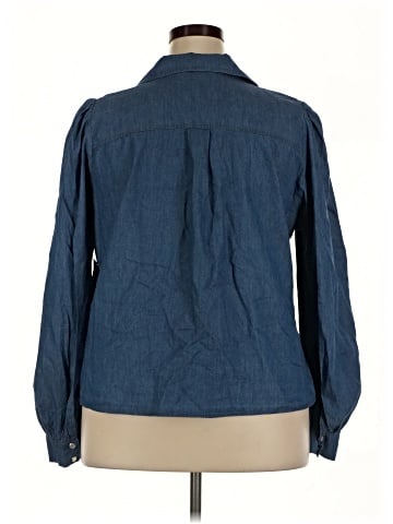 Just Fab Long Sleeve Button-Down Shirt (view 2)