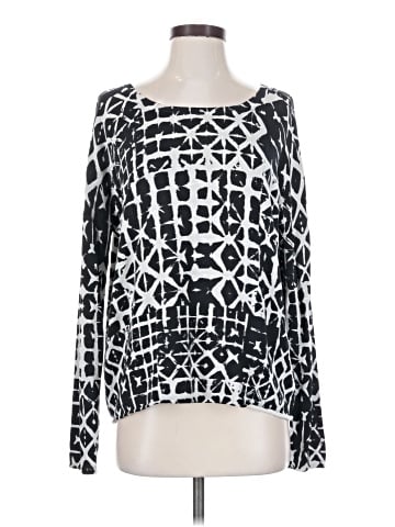Garnet Hill Long Sleeve Silk Top (view 1)