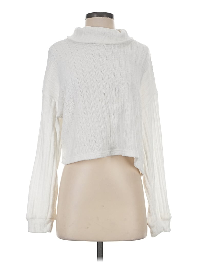 Pre-owned Altar'd State Turtleneck Sweater In White