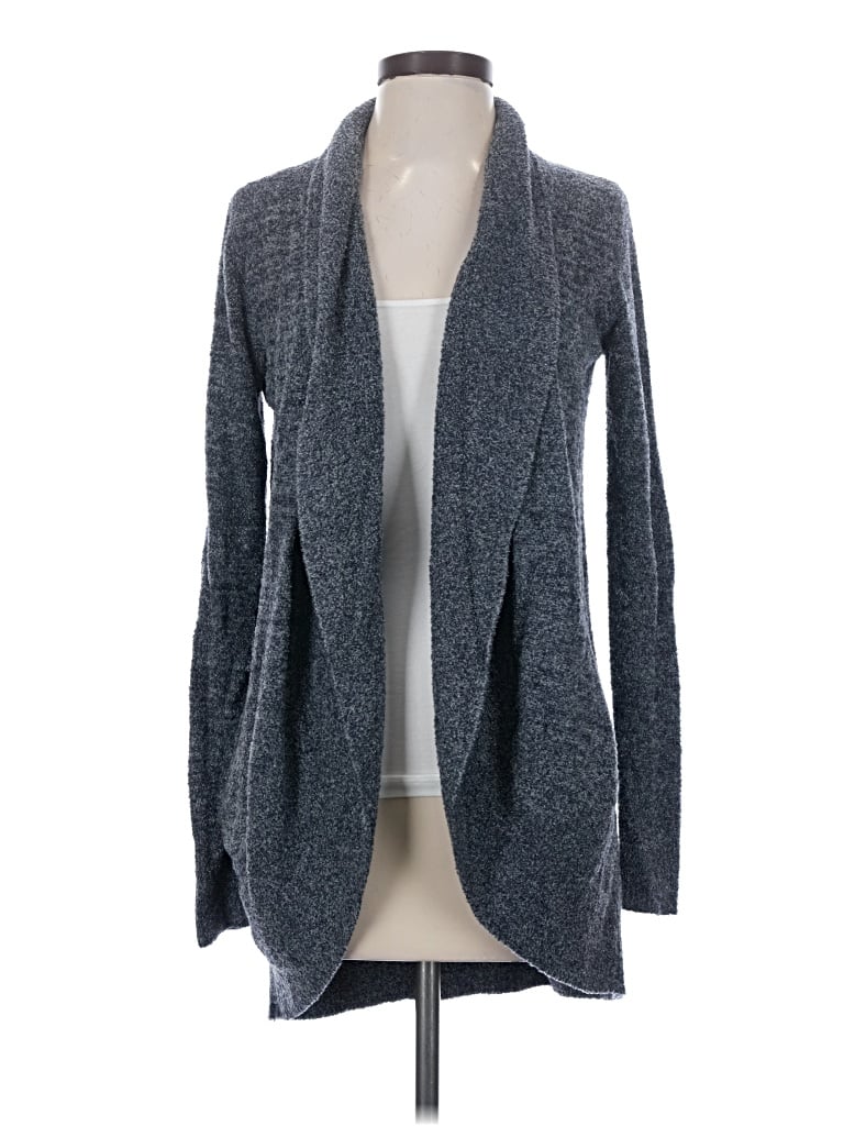 Pre-owned Barefoot Dreams Cardigan Sweater In Gray