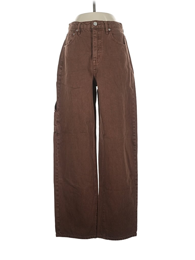 Pre-owned Unpublished Jeans In Brown