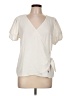 Adrienne Vittadini 100% Polyester Ivory Short Sleeve Blouse Size L - photo 1