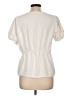 Adrienne Vittadini 100% Polyester Ivory Short Sleeve Blouse Size L - photo 2
