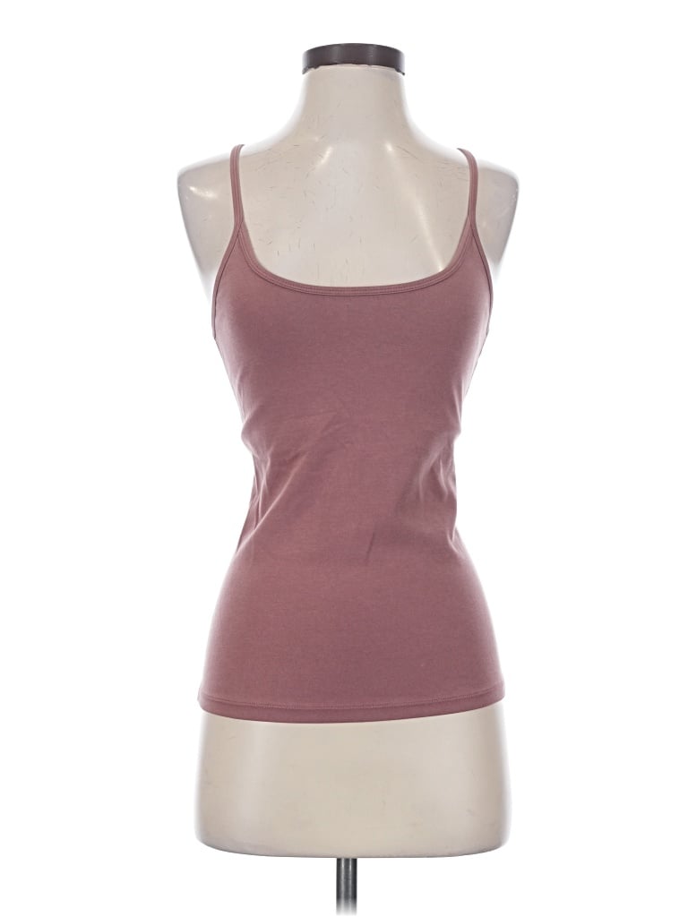Pre-owned Fp Movement Tank Top Burgundy Halter Neckline Tops