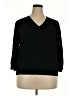 Josephine Chaus Black Pullover Sweater Size 3X - photo 1