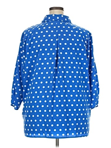 Susan Graver 3/4 Sleeve Blouse (view 2)