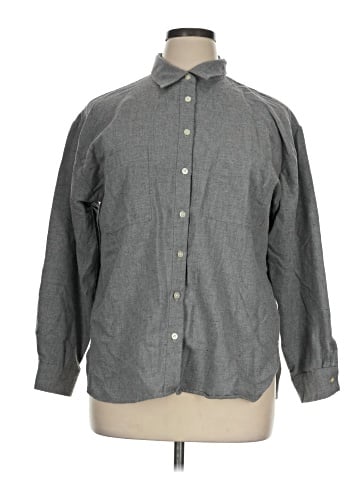 Ann Taylor LOFT Long Sleeve Button-Down Shirt (view 1)