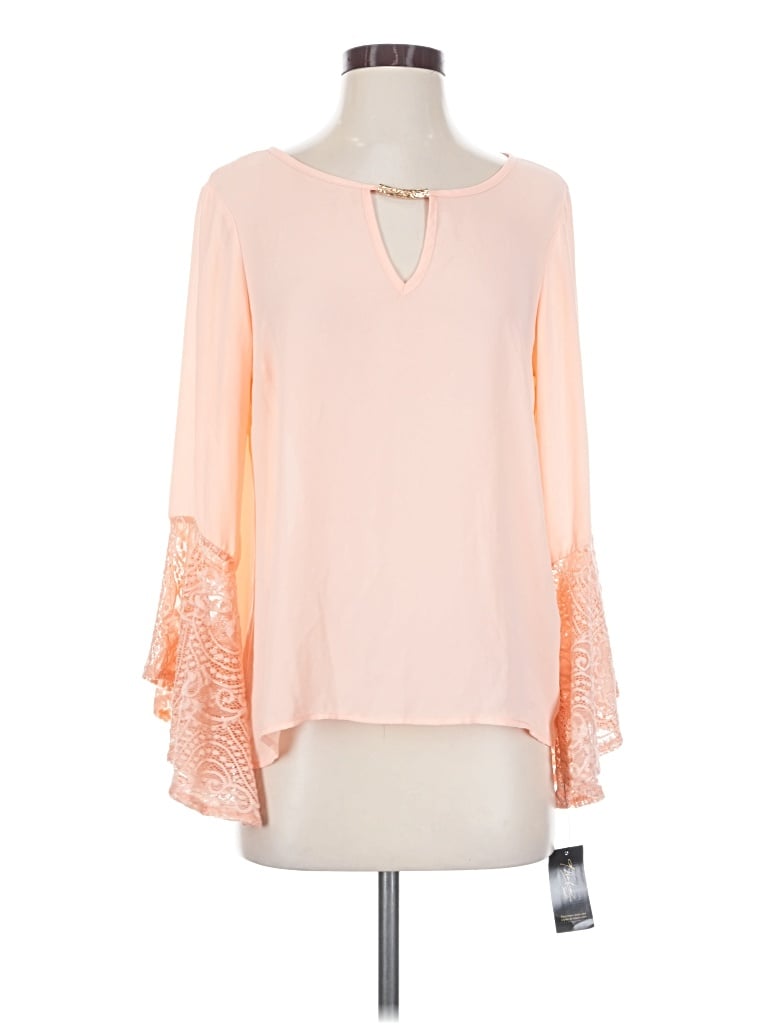 Thalia Sodi Long Sleeve Blouse In Pink