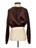 Bozzolo Brown Long Sleeve Blouse Size S - photo 2