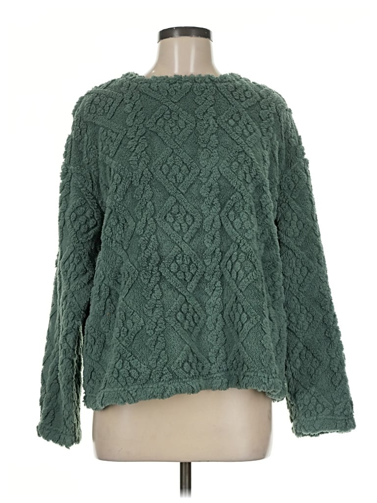 Pre-owned Joyspun Pullover Sweater In Green
