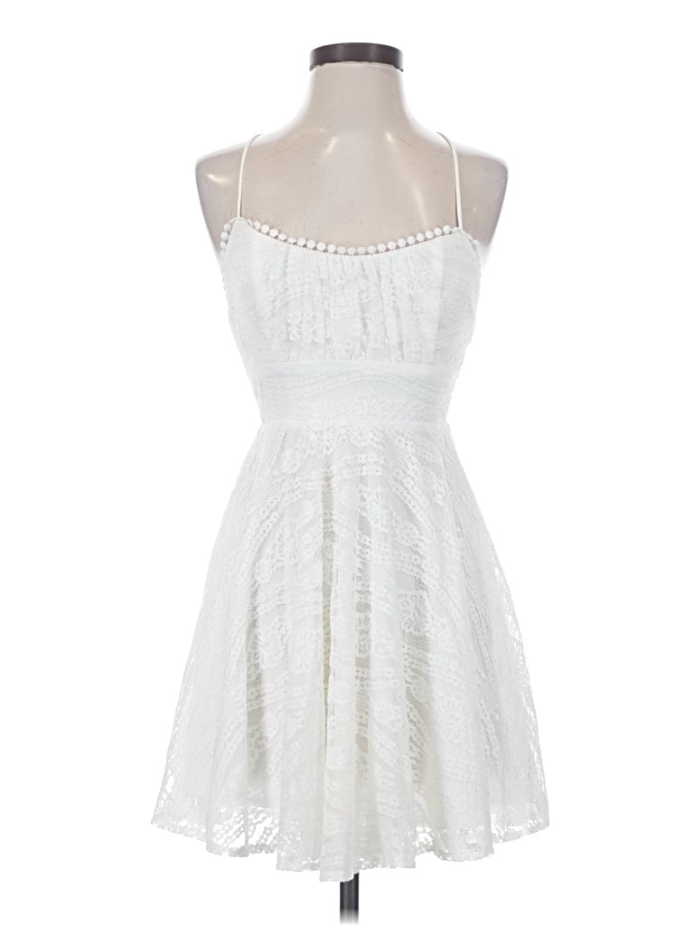 Pre-owned Hello Molly Cocktail Dress In White
