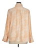 Chico's 100% Polyester Print Orange Long Sleeve Blouse Size XL (3) - photo 2