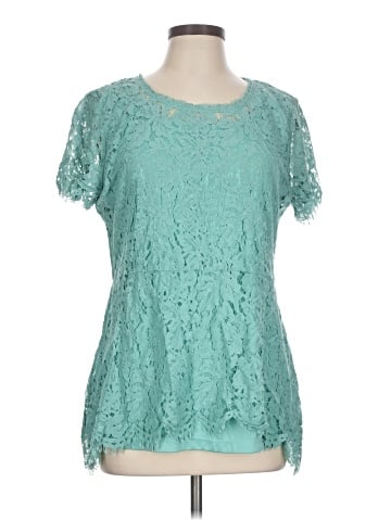 Isaac Mizrahi LIVE! Short Sleeve Blouse (view 1)