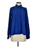 Bebe 100% Polyester Blue Long Sleeve Blouse Size S - photo 1