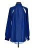 Bebe 100% Polyester Blue Long Sleeve Blouse Size S - photo 2