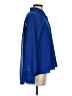Bebe 100% Polyester Blue Long Sleeve Blouse Size S - photo 4
