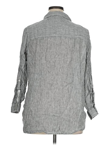 Sigrid Olsen 3/4 Sleeve Button-Down Shirt (view 2)