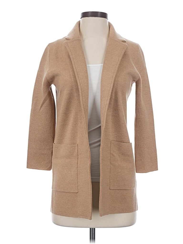 Pre-owned J.crew 365 Cardigan Sweater In Tan