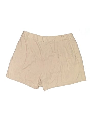 ELOQUII Khaki Shorts (view 2)