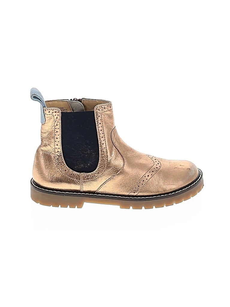 Pre-owned Mini Boden Kids' Ankle Boots In Gold