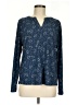 Dana Buchman Blue Long Sleeve Blouse Size M - photo 1