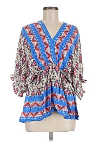 Umgee 3/4 Sleeve Blouse (view 1)