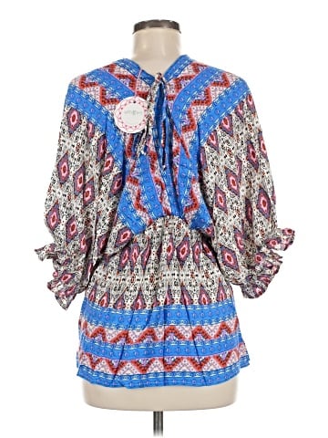 Umgee 3/4 Sleeve Blouse (view 2)